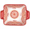 Clayre & Eef 6CEBO0186 Ciotola in ceramica bianca rossa 11x8x4 cm 75 ml