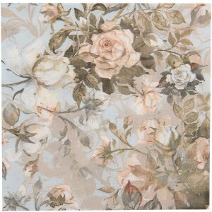 Clayre & Eef 73085 Tovaglioli di carta blu beige...