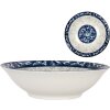 Clayre & Eef 6CEPS0001 Ciotola in ceramica bianca blu Ø 21 cm 600 ml