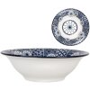 Clayre & Eef 6CEPS0002 Ciotola Ø 18x6 cm 500 ml Ceramica Bianco Blu Boho