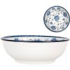 Clayre & Eef 6CEPS0003 Ciotola in ceramica bianca blu Ø 19x7 cm 750 ml