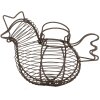 Clayre & Eef 6Y5702 Cestino per pollo in stile country in ferro marrone 23x14x17 cm