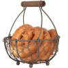 Clayre & Eef 6Y5705 Cestino marrone Ø 14x7/17 cm Ferro stile country