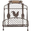 Clayre & Eef 6Y5708 Leggio in ferro marrone 23x21x31 cm Stile Country