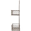 Clayre & Eef 6Y5710 Mensola in ferro con cestini marrone 20x12x45 cm