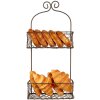 Clayre & Eef 6Y5710 Mensola in ferro con cestini marrone 20x12x45 cm