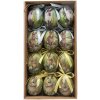 Clayre & Eef 65902 Set di uova da appendere per decorazioni 12 Ø 4x5 cm in plastica multicolore