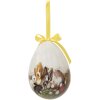 Clayre & Eef 65915 Decorazione Ciondolo Uovo Set 2 Ø 11x15 cm Stile Country Coniglietto
