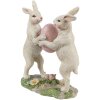 Clayre & Eef 6PR4390 Coniglio decorativo Beige Rosa 11x5x13 cm in poliresina