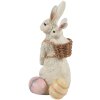 Clayre & Eef 6PR4397 Coniglio decorativo Beige Rosa in poliresina 10x9x16 cm