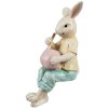 Clayre & Eef 6PR4393 Coniglio decorativo beige giallo stile country 7x5x14 cm
