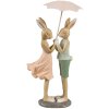 Clayre & Eef 6PR4421 Coniglio decorativo Beige Rosa 12x10x26 cm Romantico