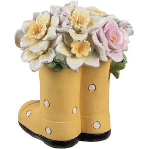 Clayre & Eef 6PR5182 Decorazione Stivali Giallo Stile Country 10x10x12 cm