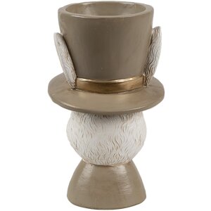 Clayre & Eef 6PR4401 Coniglio a coppa duovo Beige Brown 7x7x12 cm Stile country