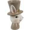 Clayre & Eef 6PR4401 Coniglio a coppa duovo Beige Brown 7x7x12 cm Stile country