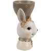 Clayre & Eef 6PR4402 Coniglio a coppa duovo Beige Brown Stile country 7x7x12 cm