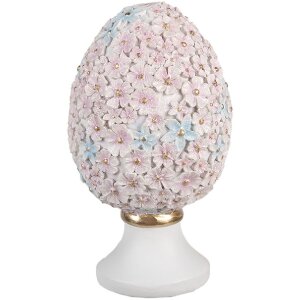 Clayre & Eef 6PR5191 Uovo decorativo Rosa Blu Bianco...