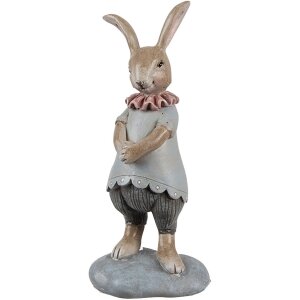 Clayre & Eef 6PR5259 Coniglio decorativo Beige Blu...