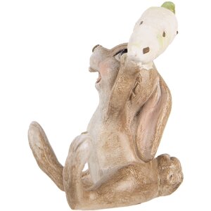 Clayre & Eef 6PR5237 Coniglio decorativo beige 6x5x7 cm in poliresina