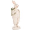 Clayre & Eef 6PR5241 Coniglio decorativo bianco verde 6x6x17 cm stile country