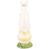 Clayre & Eef 6PR5243 Decorazione Coniglio Bianco Verde 7x7x19 cm