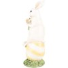 Clayre & Eef 6PR5243 Decorazione Coniglio Bianco Verde 7x7x19 cm