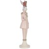 Clayre & Eef 6PR5117 Coniglio decorativo bianco rosa 11x11x44 cm stile country
