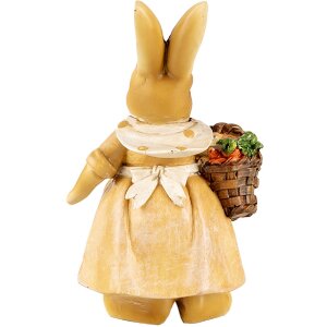 Clayre & Eef 6PR5235 Coniglio decorativo Marrone Beige 7x6x13 cm Stile Country