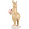 Clayre & Eef 6PR5236 Coniglio decorativo Beige Rosa 5x6x13 cm Stile Country