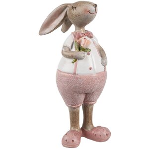 Clayre & Eef 6PR5246 Coniglio decorativo Beige Rosa...