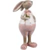 Clayre & Eef 6PR5246 Coniglio decorativo Beige Rosa 4x5x11 cm