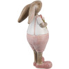 Clayre & Eef 6PR5246 Coniglio decorativo Beige Rosa 4x5x11 cm