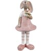 Clayre & Eef 6PR5247 Coniglio decorativo Beige Rosa 5x5x11 cm Stile Country
