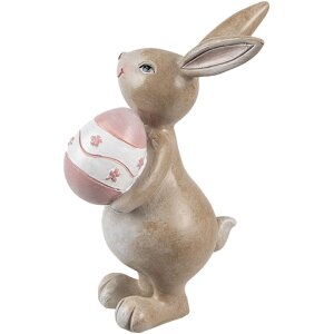 Clayre & Eef 6PR5253 Coniglio decorativo beige rosa...