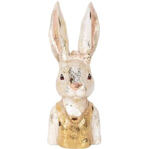 Clayre & Eef 6PR5489 Busto decorativo coniglio oro...