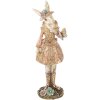 Clayre & Eef 6PR5507 Coniglio decorativo beige color oro 9x8x26 cm