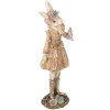 Clayre & Eef 6PR5507 Coniglio decorativo beige color oro 9x8x26 cm