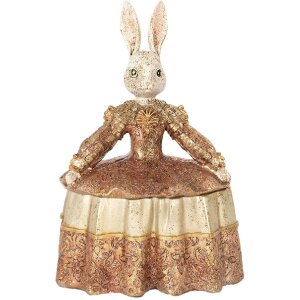 Clayre & Eef 6PR5509 Scatola per gioielli Rabbit...