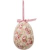 Clayre & Eef 65914 Uovo decorativo da appendere Set 2 Multicolore Ø 9x12 cm