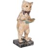 Clayre & Eef 6PR5078 Gatto decorativo beige color oro 12x11x27 cm