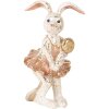 Clayre & Eef 6PR5094 Coniglio decorativo Beige color oro 8x6x14 cm Stile country