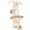 Clayre & Eef 6PR5094 Coniglio decorativo Beige color oro 8x6x14 cm Stile country