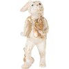 Clayre & Eef 6PR5095 Coniglio decorativo beige color oro 6x7x13 cm