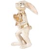 Clayre & Eef 6PR5095 Coniglio decorativo beige color oro 6x7x13 cm