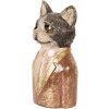 Clayre & Eef 6PR5096 Busto decorativo gatto marrone rosso 13x11x23 cm