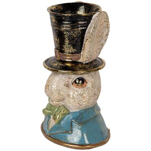 Clayre & Eef 6PR5135 Coniglio decorativo blu verde...