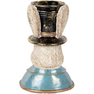 Clayre & Eef 6PR5135 Coniglio decorativo blu verde 19x15x29 cm