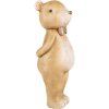 Clayre & Eef 6PR5272 Decorazione Statuetta animale Beige 7x7x18 cm Stile country
