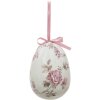Clayre & Eef 65913 Uovo decorativo da appendere Set 2 Multicolore Ø 9x12 cm