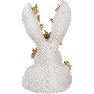 Clayre & Eef 6PR5106 Coniglio decorativo in oro bianco 21x20x34 cm